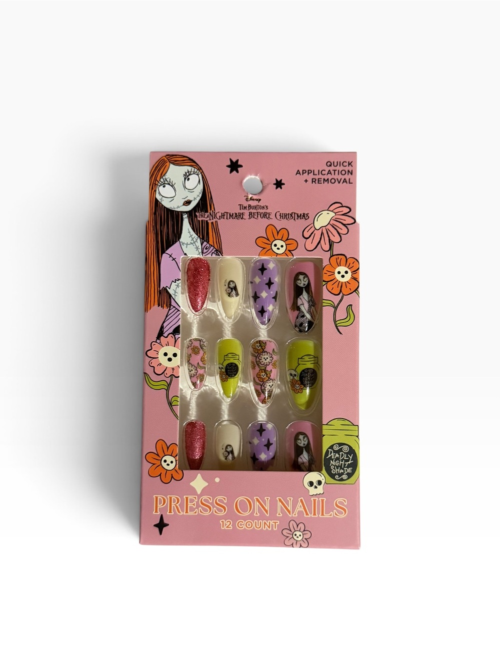 Disney Nightmare Before Christmas Press On Nails 4 Pack Jack Sally Oogie Zero - Picture 4 of 9